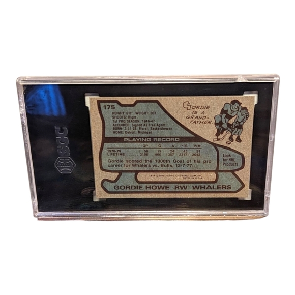 1979-80 Gordie Howe Collector Card Graded 8 out of 10 Hockey Vintage Sports - Picture 6 of 6